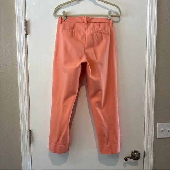Liverpool Mid Rise Light Orange Cantaloupe Kelsey Trouser Size 6/28 Cropped EUC - Picture 2 of 15